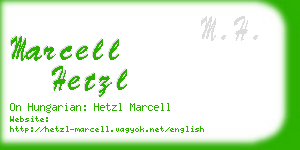 marcell hetzl business card